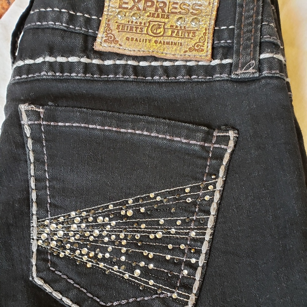 Express Zelda Jean Legging Ultra Low Rise Sz 2